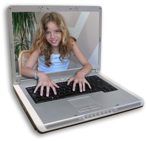Girl in Laptop